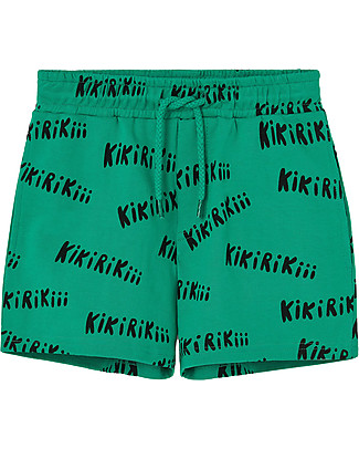 Nadadelazos Bermuda kikirikiii - Dark Green - Organic Cotton Terry Shorts