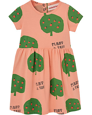 Nadadelazos Dress Plant a Tree - Coral - 100% Organic Cotton Dresses