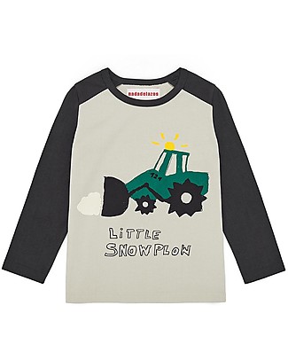 Nadadelazos Long Sleeve Shirt - Jimmy The Snowplow - 100% Organic Cotton Jersey Long Sleeves Tops