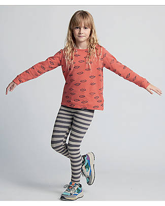 Nadadelazos Long-Sleeved T-Shirt - Lips! - Red Lips - 100% Organic Cotton GOTS Long Sleeves Tops