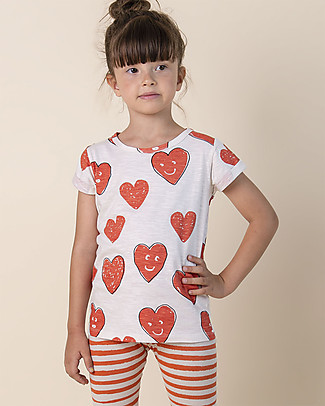 Nadadelazos Love T-shirt with Folded Cuffs - 100% organic cotton T-Shirts And Vests