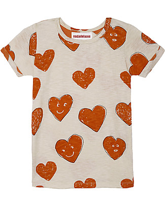 Nadadelazos Love T-shirt with Folded Cuffs - 100% organic cotton T-Shirts And Vests