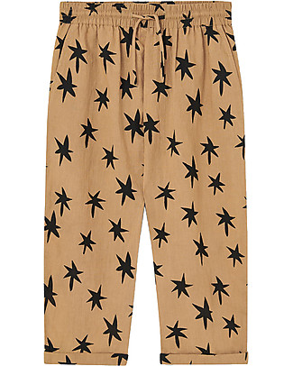Nadadelazos Pant Stars - Terracotta - 100% Cotton Cambric Trousers