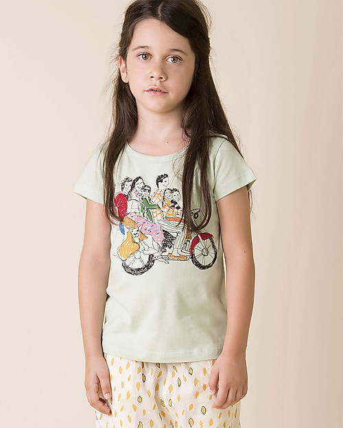 Nadadelazos Six on a Bike T-shirt - 100% organic cotton jersey T-shirts