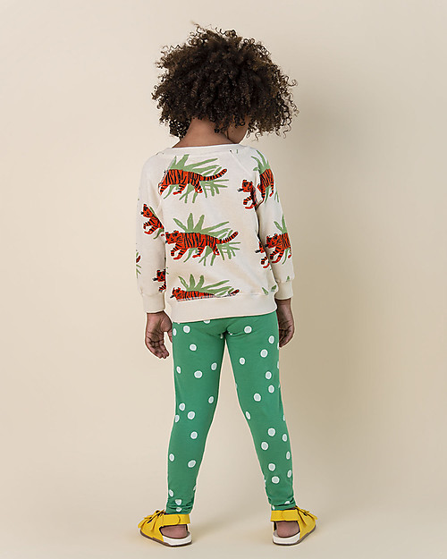 Nadadelazos Sonia Leggings - Green Dots - Cotton Leggings
