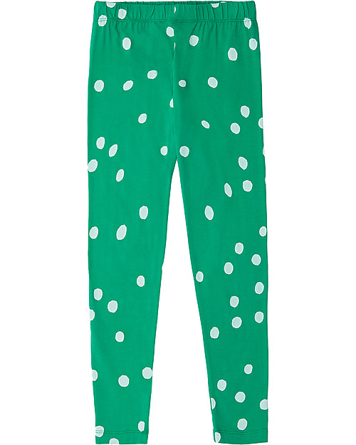 Nadadelazos Sonia Leggings - Green Dots - Cotton Leggings