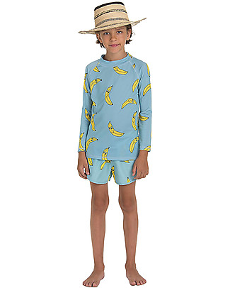 Nadadelazos Swim Shorts Banan Friends - Turquoise - with Drawstring Swimming Trunks