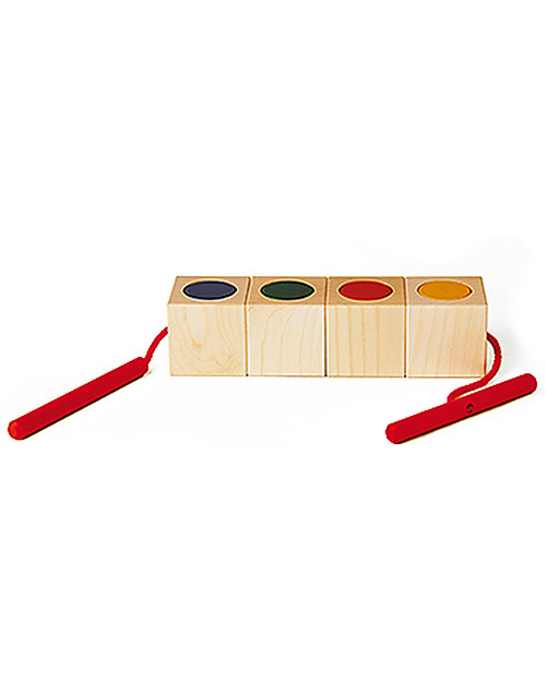 知育玩具 Naef NAEF SPIEL W7.8xD7.8xH1.9in Maple Wood Kids Kids Building