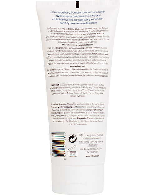 NAIF Baby Care Natural Baby Nourishing Shampoo - No Nasties (No SLES/SLS, Parabens, PEG, Mineral Oils) Baby Bath Wash and shampoo