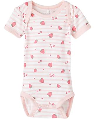 Name it 7 Pack Body - Short Sleeves - Camellia Rose - Organic Cotton Short Sleeves Bodies