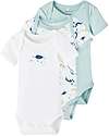 Name it 7 Pack Bodysuit - Short Sleeve - Blue Haze - Organic Cotton Short Sleeves Bodies