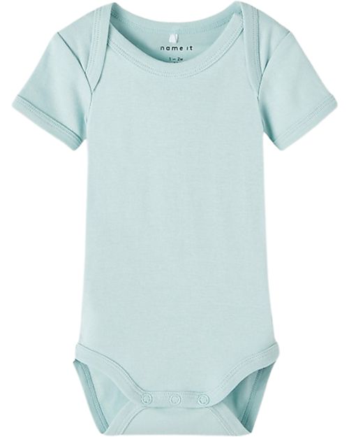 Name it 7 Pack Bodysuit - Short Sleeve - Blue Haze - Organic Cotton Short Sleeves Bodies