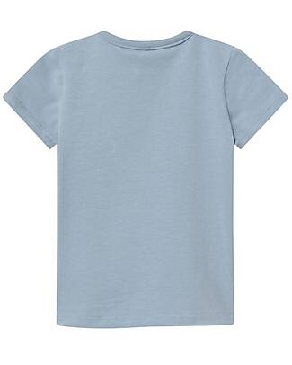 Name it Animal Print T-Shirt - Dusty Blue - Organic Cotton T-shirts