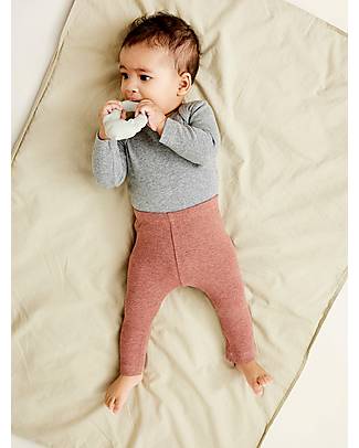 Name it Basic Ribbed Leggings - Cognac Melange - Organic Cotton Leggings