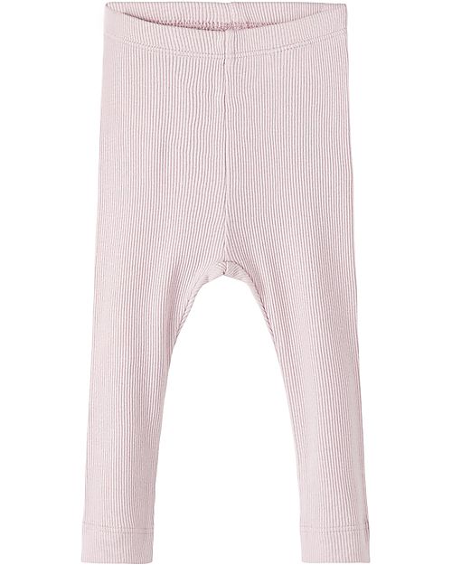 Name it Basic Ribbed Leggings - Violet Ice - Organic Cotton Leggings