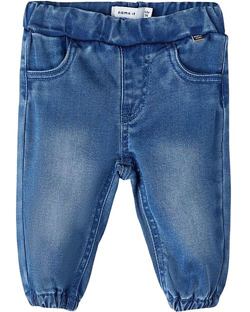 Name it Berlin Baggy Jeans - Blue - with Elastic Waist Jeans