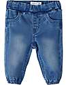 Name it Berlin Baggy Jeans - Blue - with Elastic Waist Jeans