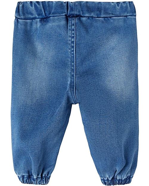 Name it Berlin Baggy Jeans - Blue - with Elastic Waist Jeans