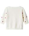Name it Buttoned Cardigan - Strawberries - White - Organic Cotton Cardigans