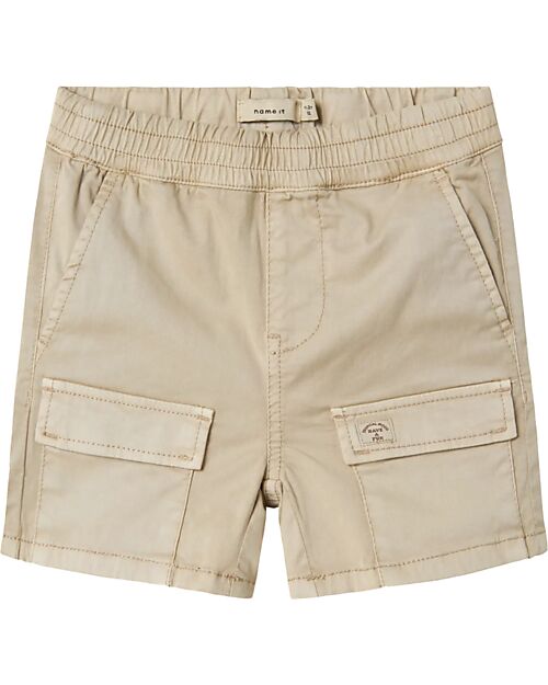 Name it Cargo Shorts - Beige - Cotton Shorts