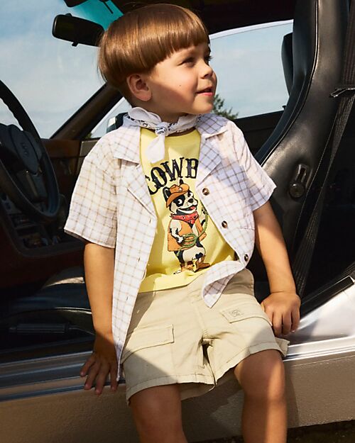 Name it Cargo Shorts - Beige - Cotton Shorts