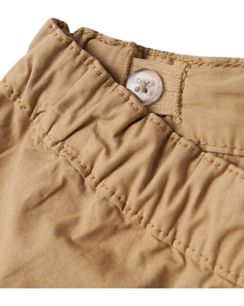 Name it Cargo Shorts - Beige - Elastic Waistband Shorts