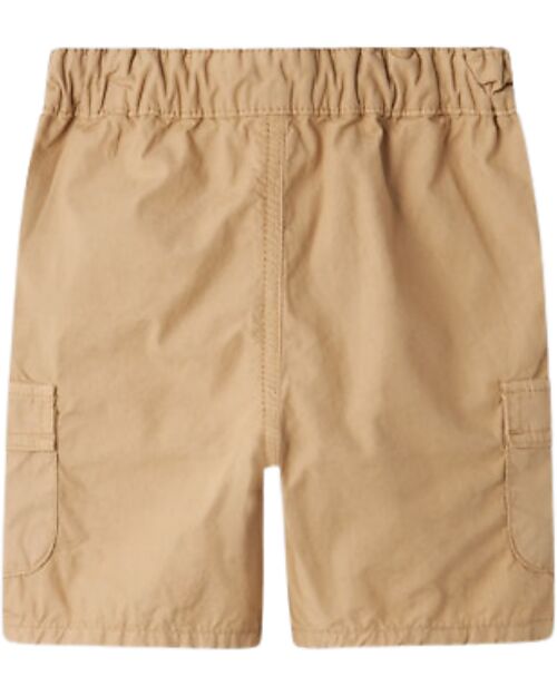 Name it Cargo Shorts - Beige - Elastic Waistband Shorts
