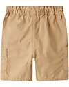 Name it Cargo Shorts - Beige - Elastic Waistband Shorts
