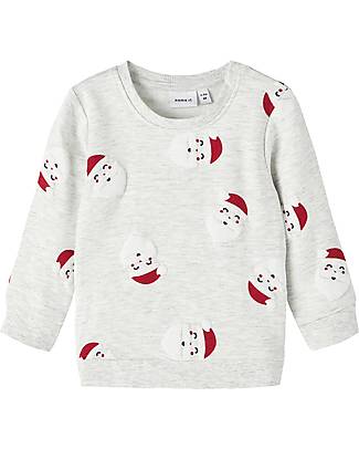 Name it Christmas Sweatshirt - Melange Grey - Organic Cotton Sweatshirts