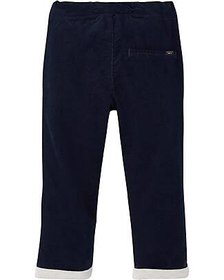 Name it Corduroy Trousers with Drawstring - Dark Sapphire - Elasticated Waist Trousers