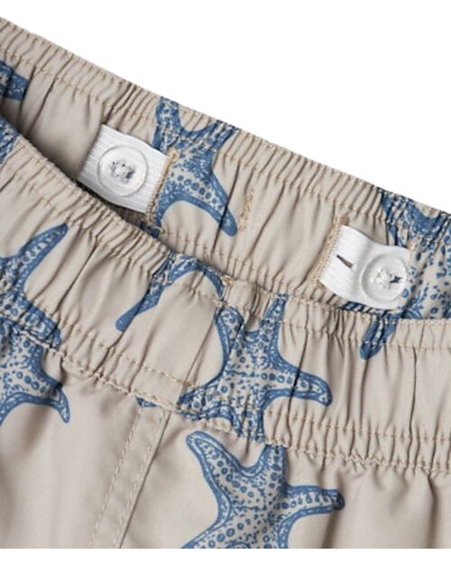 Name it Costume Shorts - Starfish - Cream Swimming Trunks