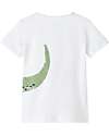 Name it Crocodile T-Shirt - Bright White - Organic Cotton T-shirts