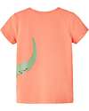 Name it Crocodile T-Shirt - Coral - Organic Cotton T-shirts