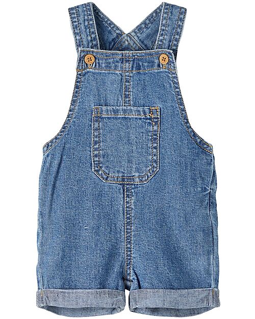 Name it Denim Dungarees with Front Pocket - Blue - Cotton Dungarees