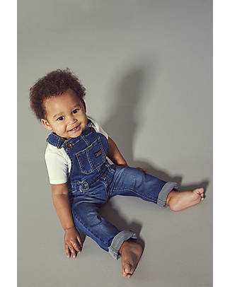 Name it Denim Overalls - Medium Blue - Organic Cotton Dungarees