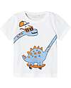 Name it Dinosaur Print T-Shirt - Bright White - 100% Cotton T-shirts