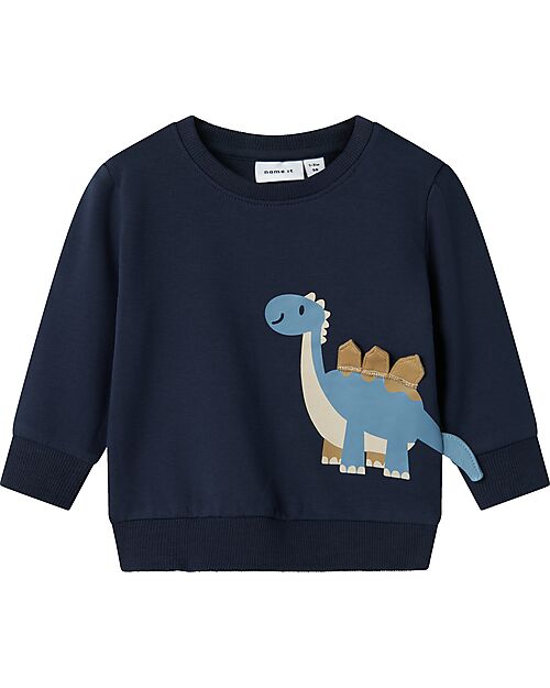 Name it Dinosaur Sweatshirt - Blue - Organic Cotton Sweatshirts