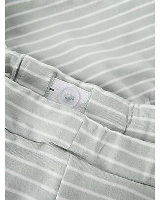 Name it Drawstring Shorts - Striped - Aqua Grey - Cotton Shorts