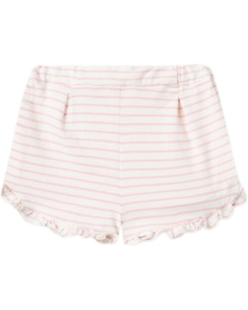 Name it Drawstring Shorts - Striped - Cloud Dancer - Cotton Shorts