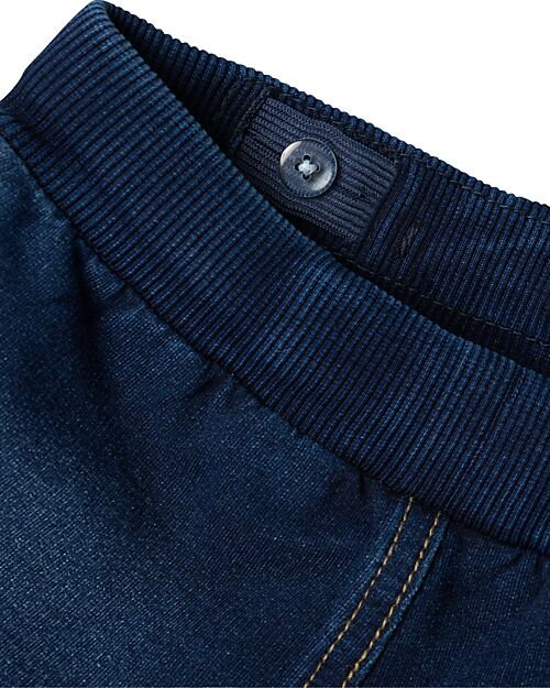 Name it Drawstring Shorts with Side Pockets - Dark Denim Shorts