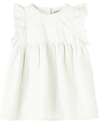 Name it Dress with Ruffles - Bright White - 100% Cotton Dresses_