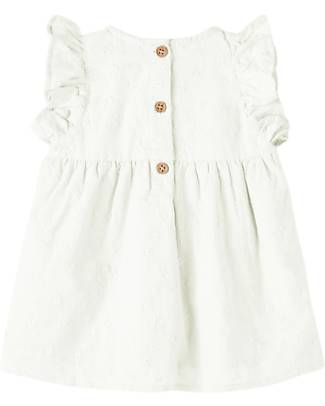 Name it Dress with Ruffles - Bright White - 100% Cotton Dresses_