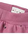 Name it Elastic Waist Pants with Floral Print - Light Beige Melange - Organic Cotton Leggings