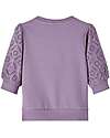Name it Embroidered Sweatshirt - Purple Sage - Organic Cotton Sweatshirts