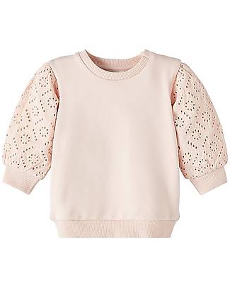 Name it Embroidered Sweatshirt - Rose Smoke - Organic Cotton Sweatshirts