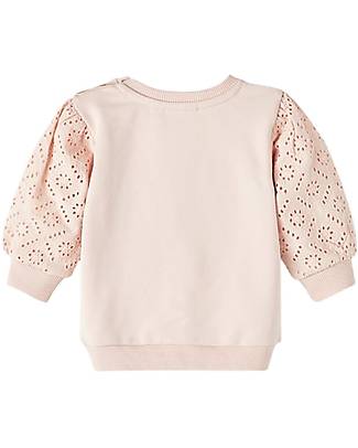 Name it Embroidered Sweatshirt - Rose Smoke - Organic Cotton Sweatshirts