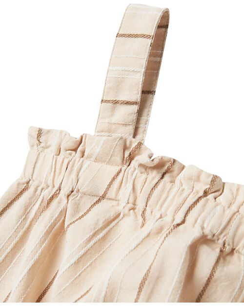 Name it Fimy Wide Strap Top - Stripes - Ivory - 100% Cotton Tank Tops