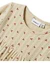 Name it Flounced Dress - Summer Sand - Cherry - Cotton Dresses_