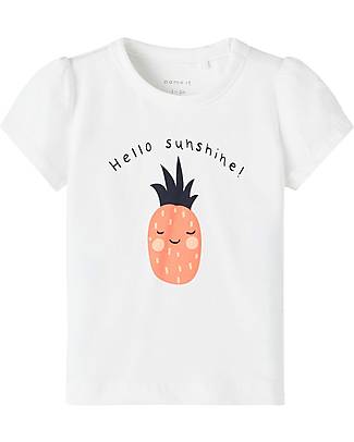 Name it Hello Sunshine T-Shirt - Bright White - Cotton T-shirts