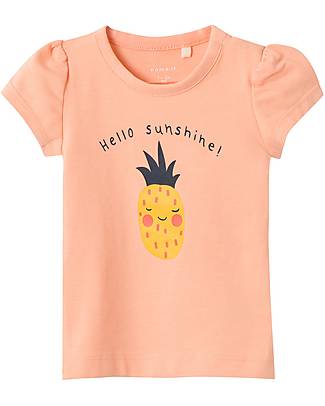 Name it Hello Sunshine T-Shirt - Peach Nectar - Cotton T-shirts